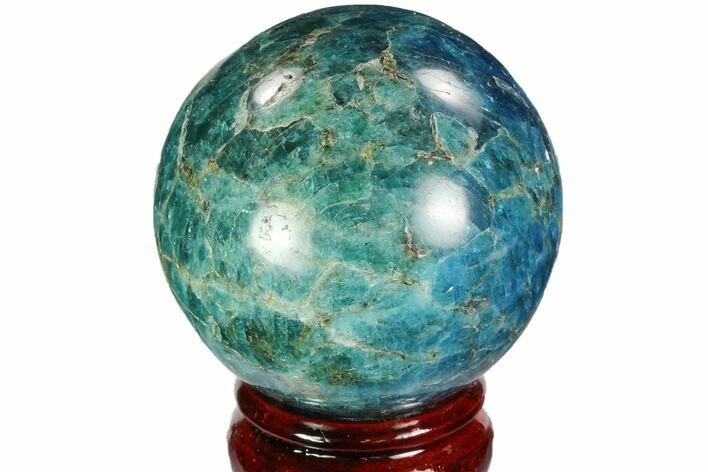 Bright Blue Apatite Sphere - Madagascar #100303